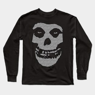 Crimson Ghost - Gray Halloween Pumpkins Long Sleeve T-Shirt